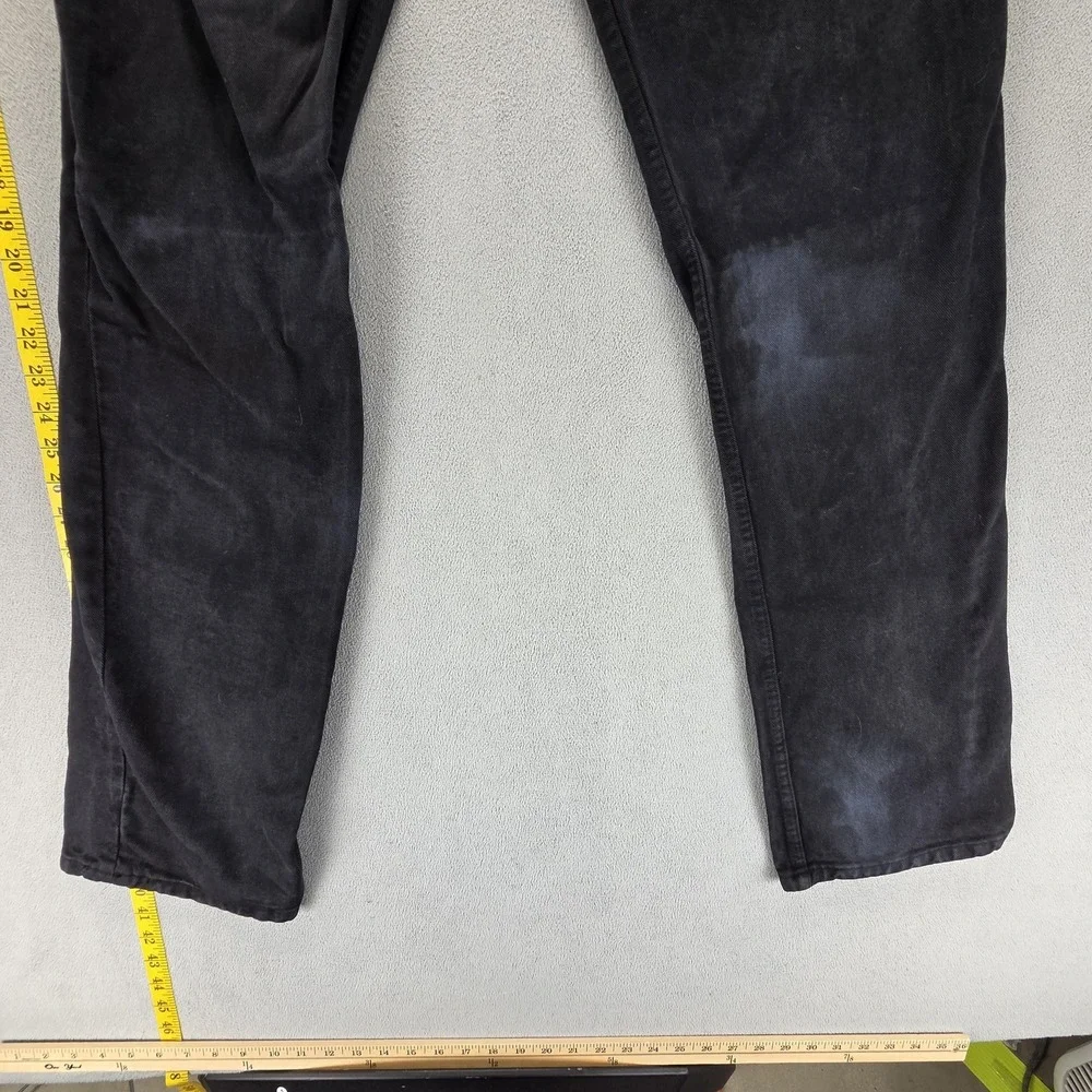 Vintage‎ Levis 501 Jeans Mens Black Straight Button Fly Made in USA Fits 30x32